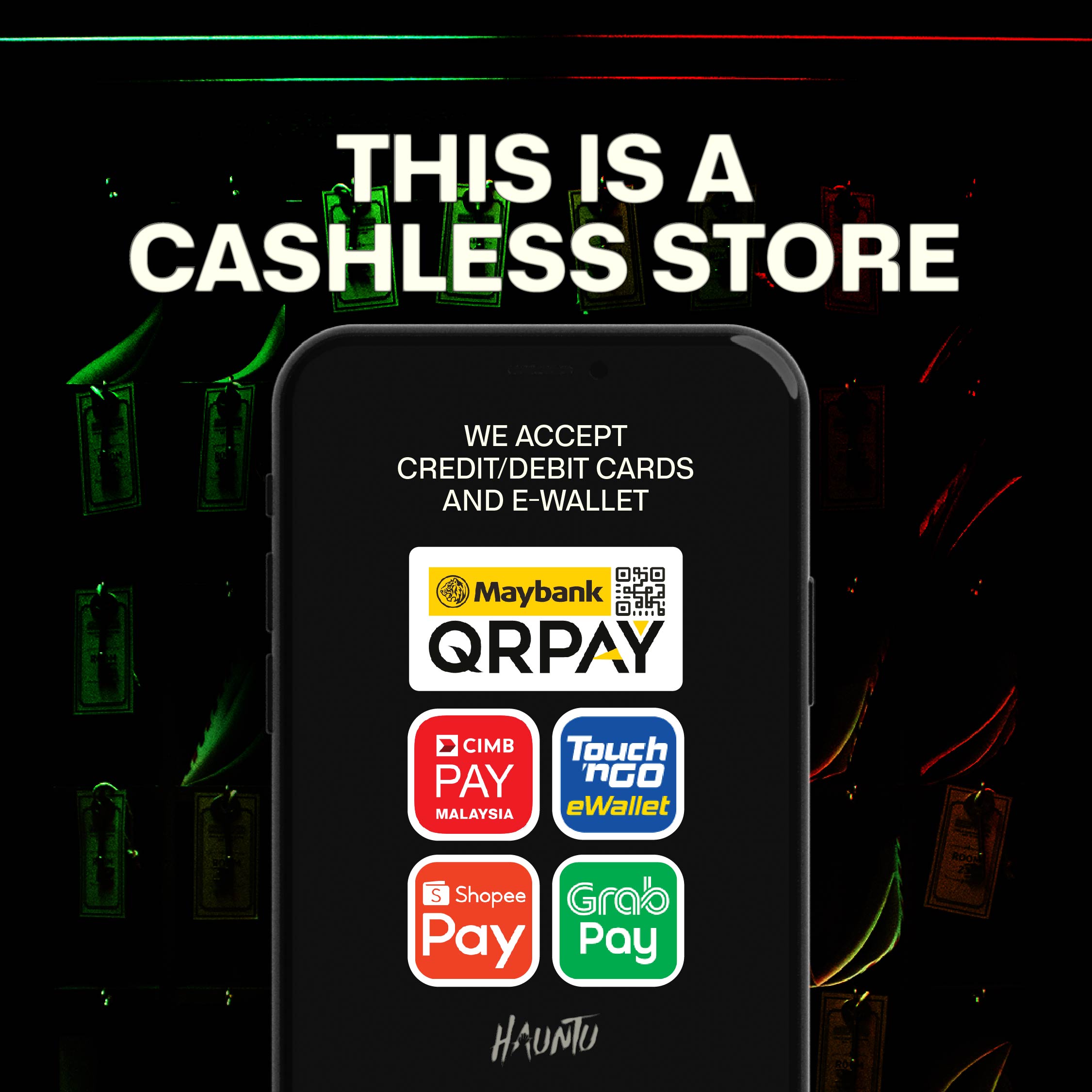 HAUNTU Cashless Store