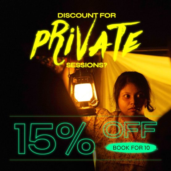 Discount for Private Session is 15% OFF! Use Code 