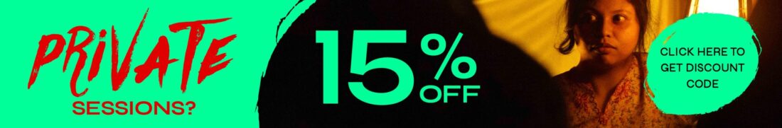 Play a private session for 15% OFF! Click here to get 15% off